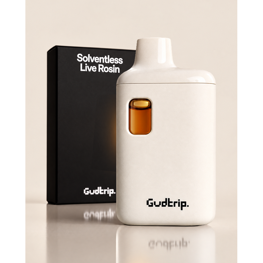 Gudtrip Gushmints Solventless Live Rosin AIO 1g